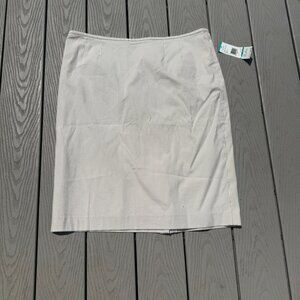 KASPER Separates Pencil Skirt Lined Size 16 Sandal Wood/Ivory